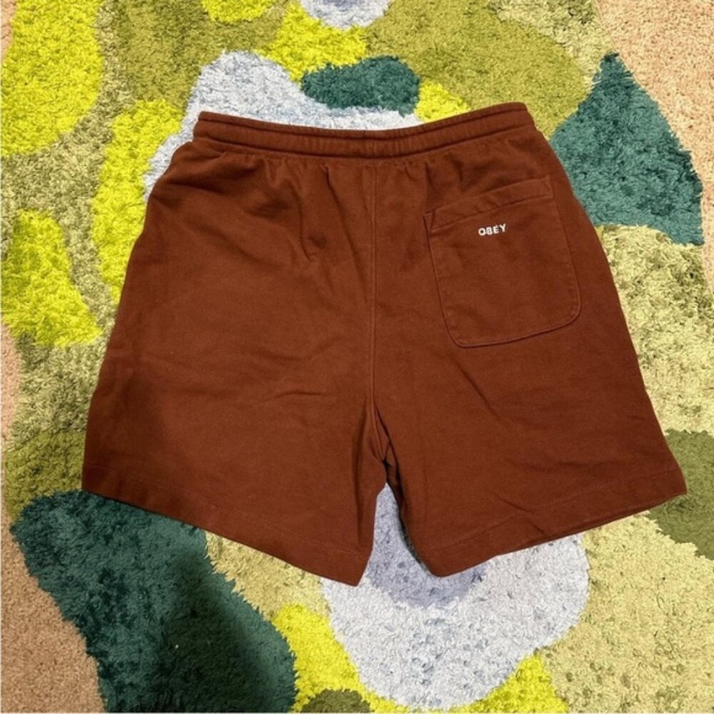 OBEY Brown Cotton Shorts (XL) - super comfy. In great condition